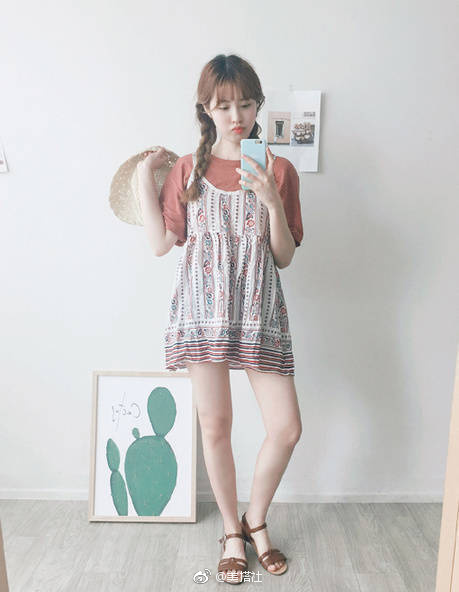 网络美女照片:159cm小女生的显高穿衣搭配技巧 6