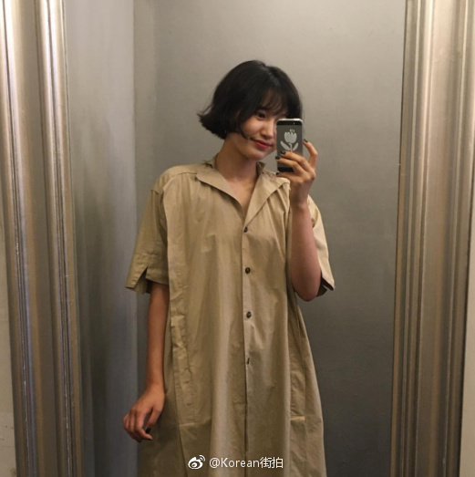 网络美女照片:短发女生的帅气和可爱穿衣搭配 6