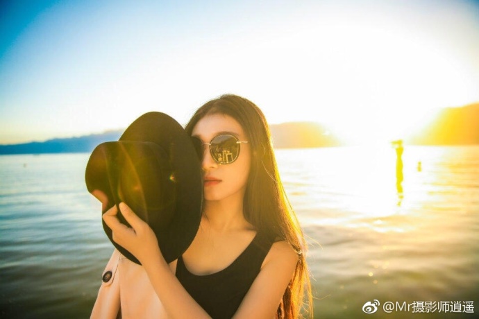 唯美美女大理洱海人像旅行摄影图片 2