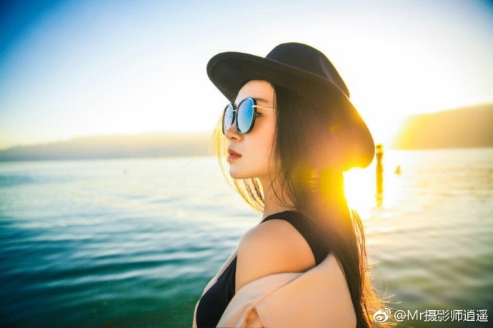 唯美美女大理洱海人像旅行摄影图片 3