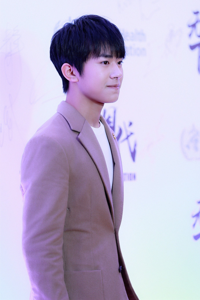 小鲜肉帅哥图片_tfboys成员易烊千玺活动照 2