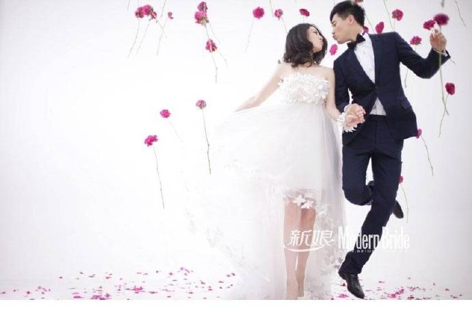 高颜值明星夫妇董璇高云翔婚纱图片 9