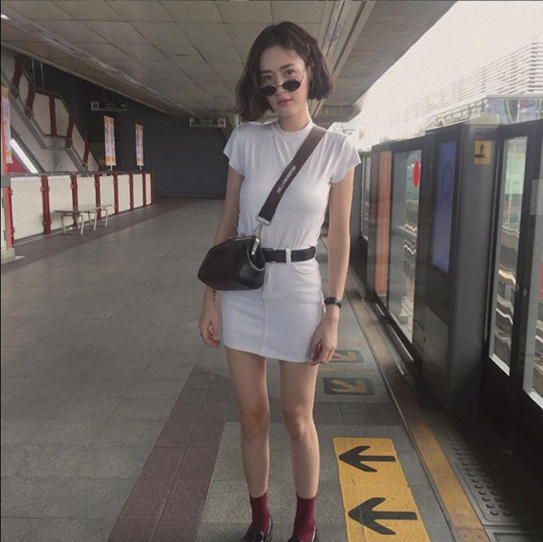 泰国女孩gracebuchita穿搭简单又时髦的穿衣搭配技 12
