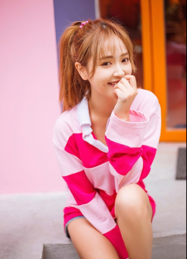 很高兴遇见你Pink girlLikeGirls-窦鹤鑫清纯美女图片 7
