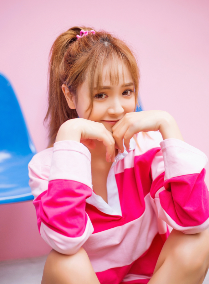 很高兴遇见你Pink girlLikeGirls-窦鹤鑫清纯美女图片 14