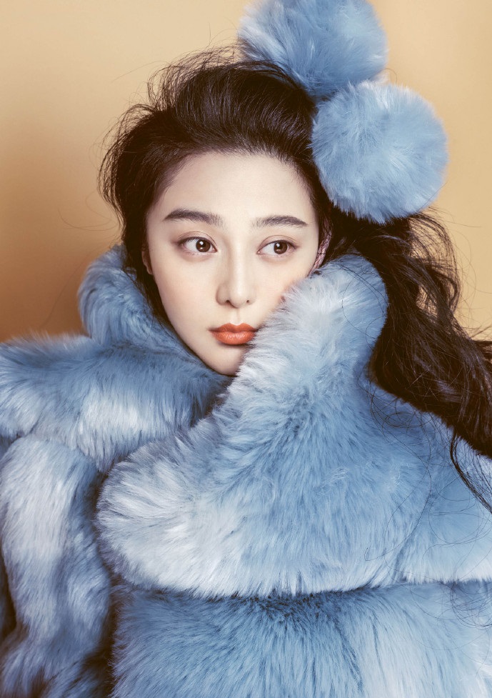 青岛美女明星范冰冰登少见的少女一面丸子头的 8