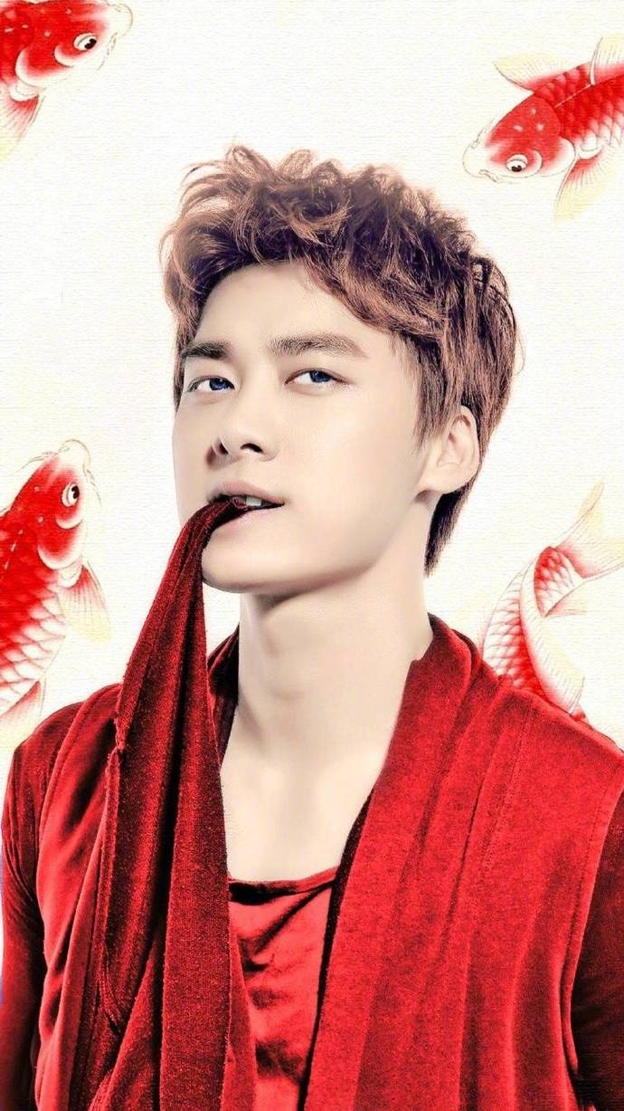 国民老公男神男明星帅哥李易峰红色写真图片 8