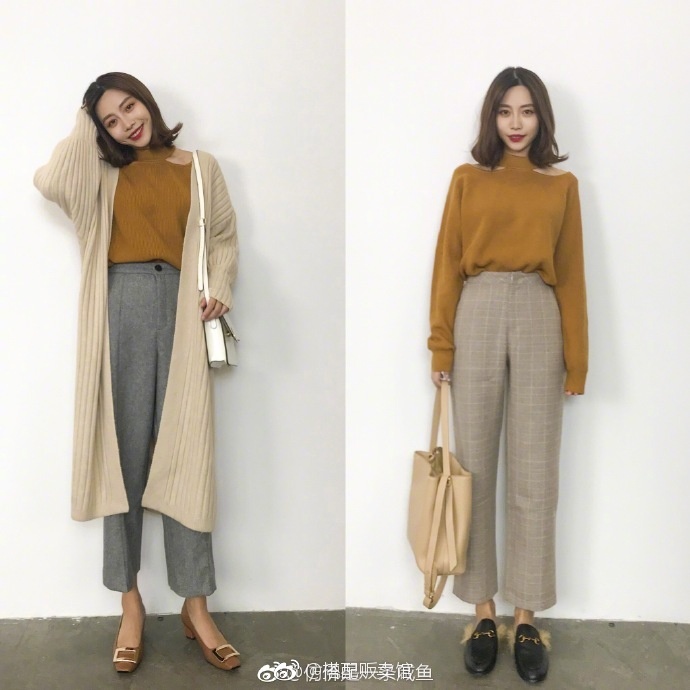 网络美女秋冬穿搭：一件单品多种穿衣搭配图片 4