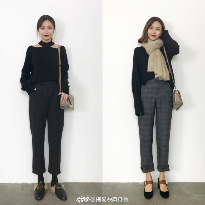网络美女秋冬穿搭：一件单品多种穿衣搭配图片 9