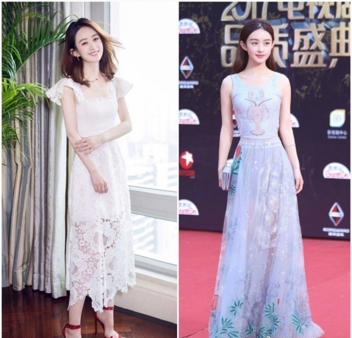 小仙女赵丽颖的穿搭合辑温柔优雅图片 8