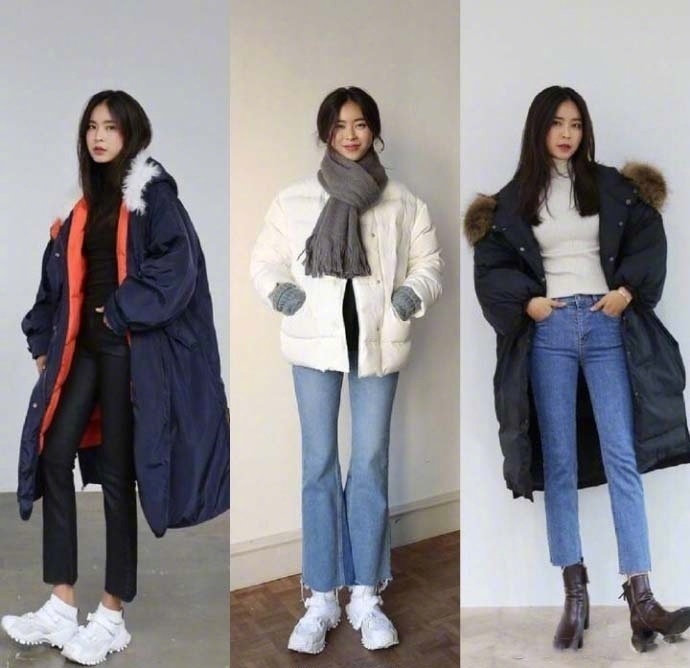 高个子女生秋冬季穿衣搭配Look​​​​