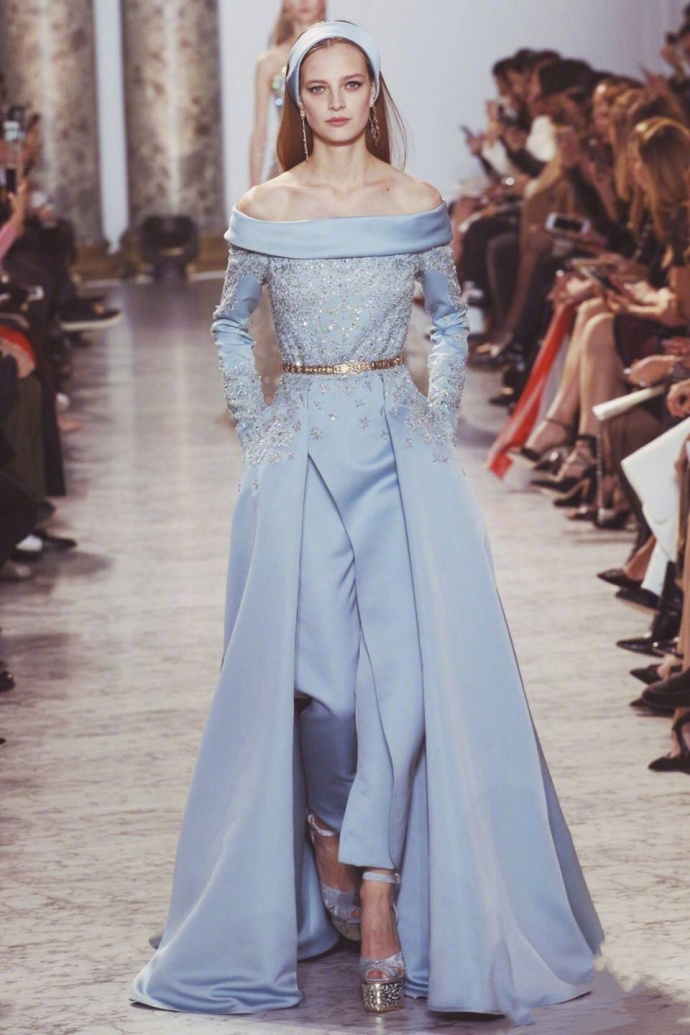 欧美美女迪拜的名媛Elie Saab 2017秋冬高级成衣图片 3