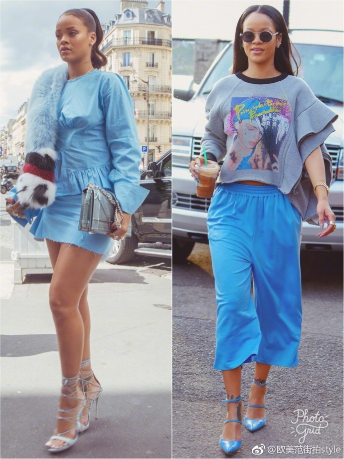 欧美美女明星蕾哈娜Rihanna山东天后的日常Style