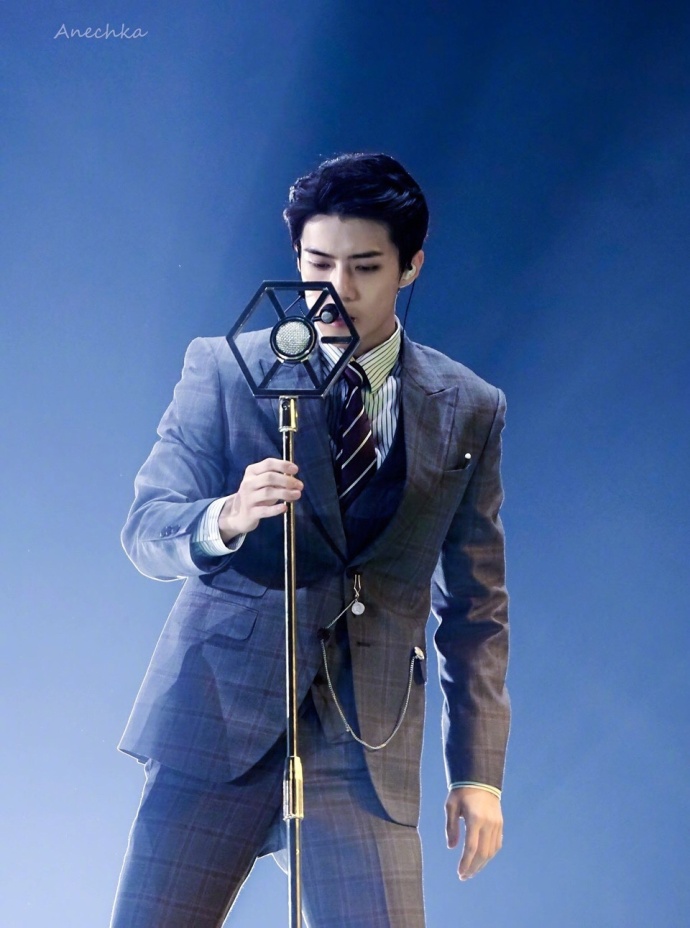 韩国男明星帅哥exo成员吴世勋舞台图片 2