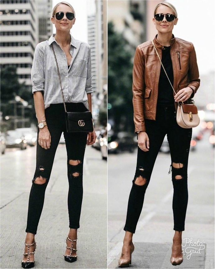 实用的牛仔裤穿搭指南深秋显瘦不二利器 4
