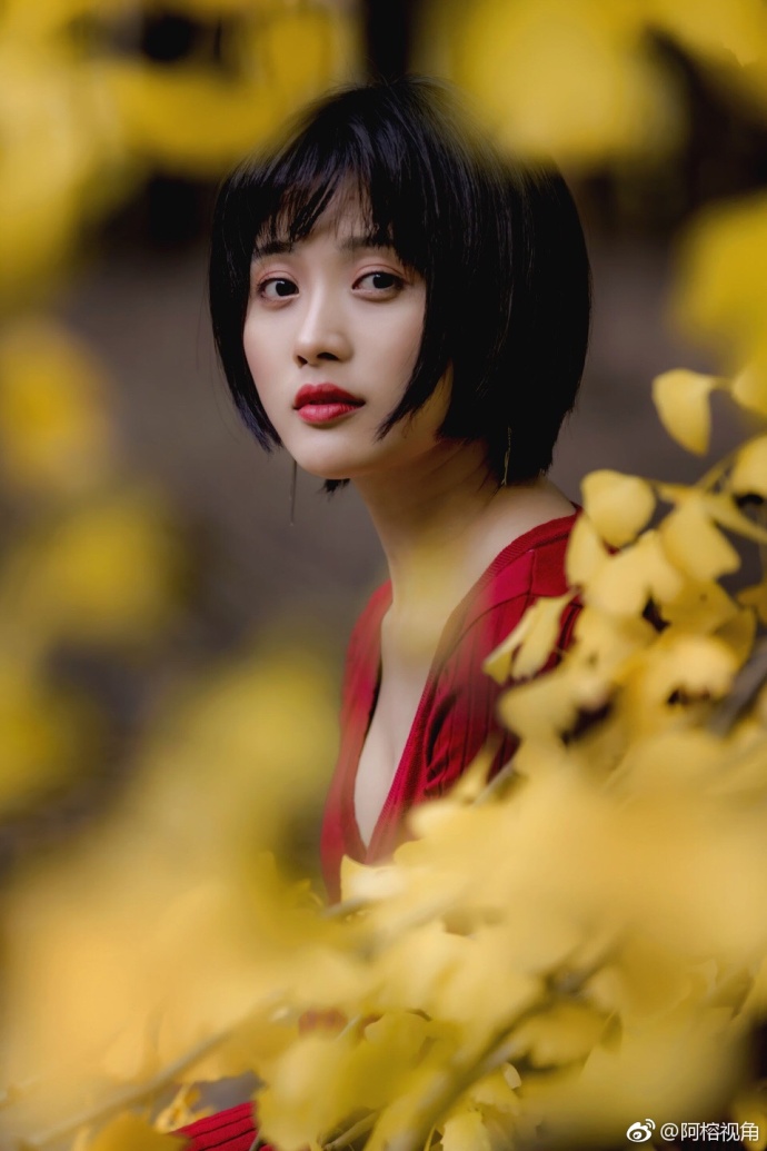 这是一个银杏树下秋天的童话故事美女图片 6