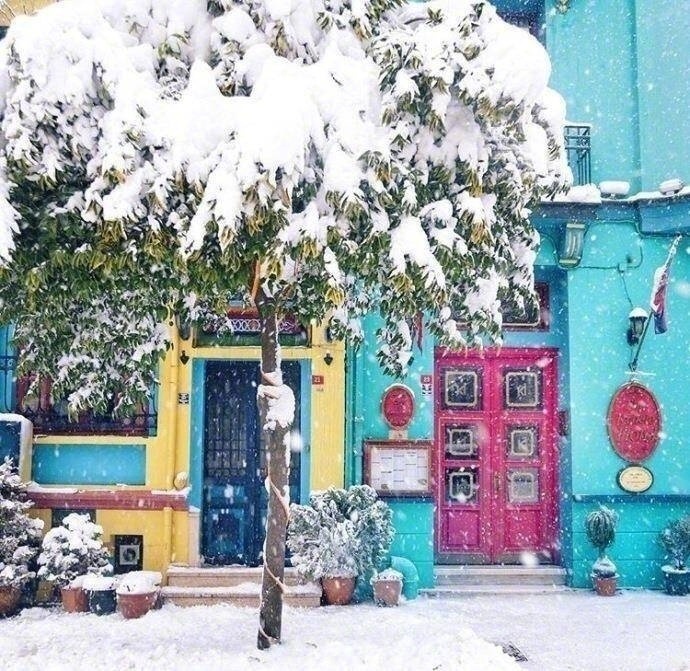 雪中土耳其风景图片99分的浪漫还差的一分只缺我 6
