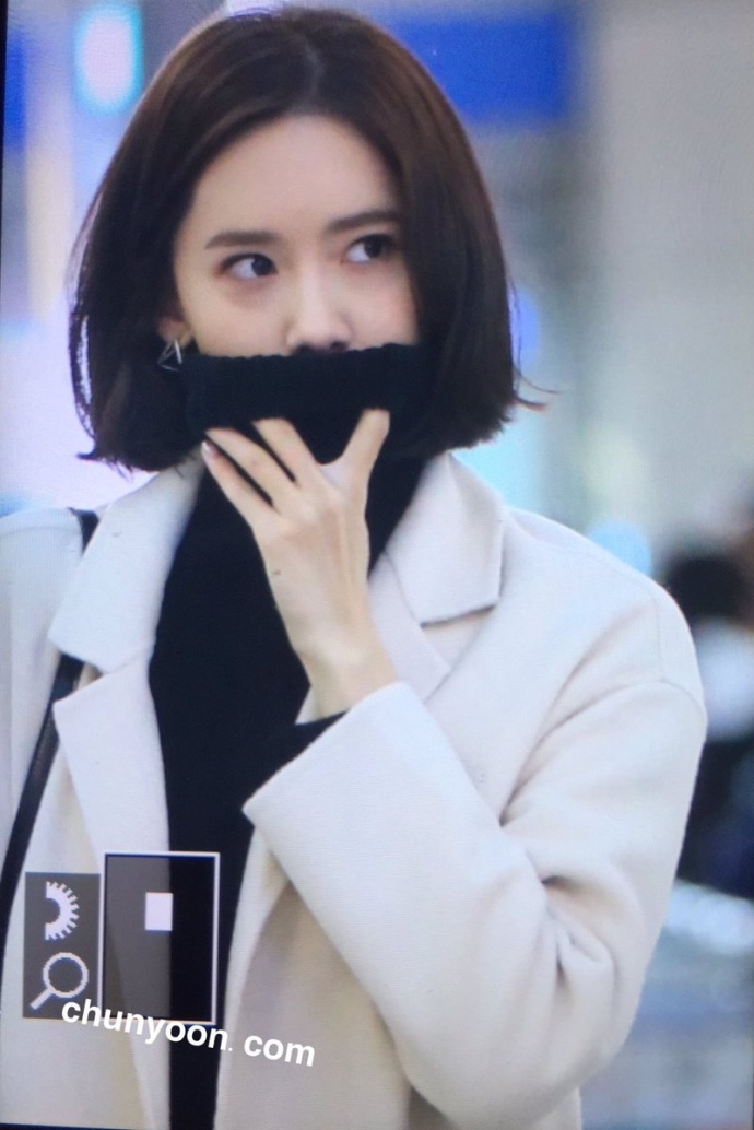韩国女团少女时代允儿仁川机场前往塞班岛参加 15