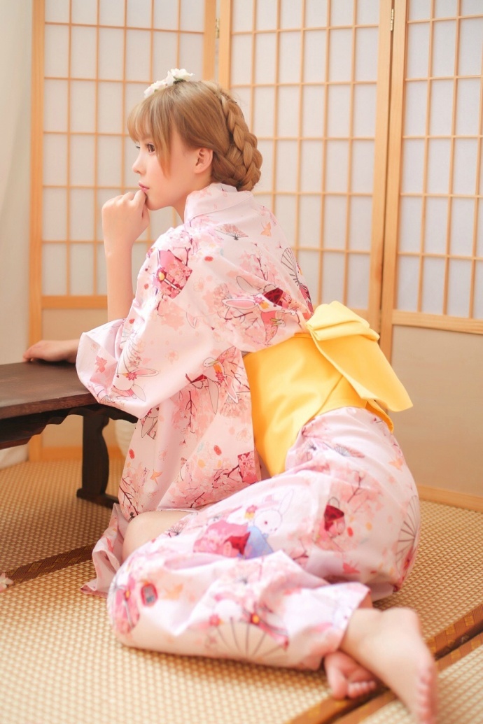 清纯刘海美女日本和服唯美写真 3