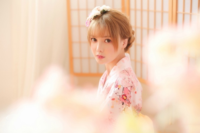 清纯刘海美女日本和服唯美写真 5
