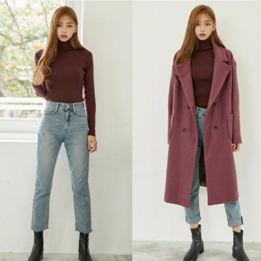 170cm高个子美女有点酷的气场穿搭Look