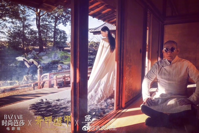 时尚芭莎电影组X奇门遁甲X周冬雨在京都醍醐寺拍 7