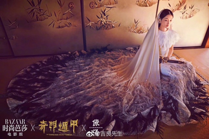 时尚芭莎电影组X奇门遁甲X周冬雨在京都醍醐寺拍 9