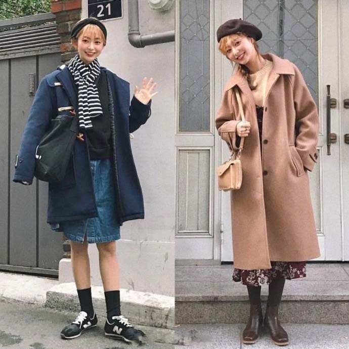 网络美女穿衣搭配参考_冬日活泼青春穿搭 6