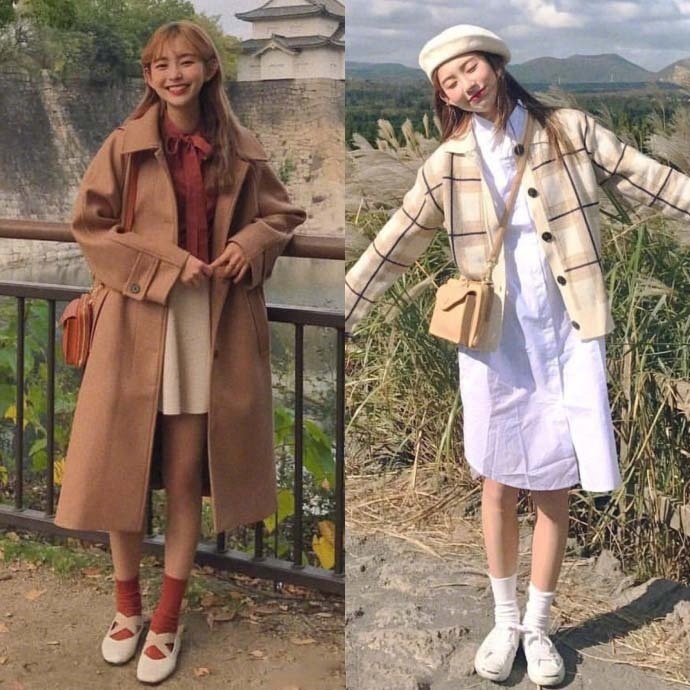 网络美女穿衣搭配参考_冬日活泼青春穿搭 8