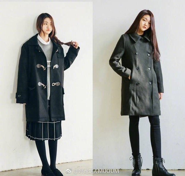 网络美女图片_冬天里温暖暗色系穿衣搭配 7
