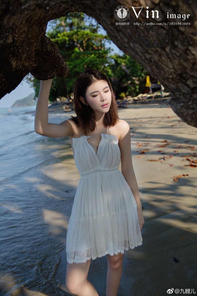 清纯热门美女九鲤儿海边唯美写真 3