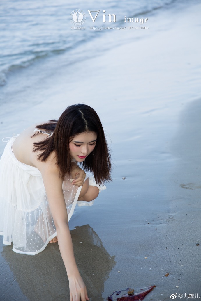 清纯热门美女九鲤儿海边唯美写真 6