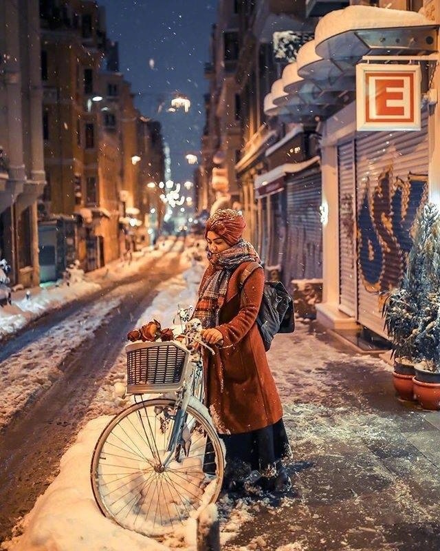 下雪了图片_雪景图片