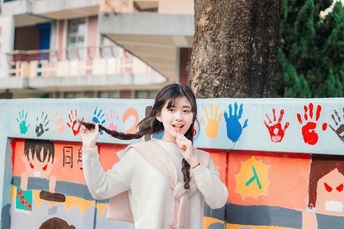 青春无敌皮肤白嫩马尾辫美女清纯图片 8