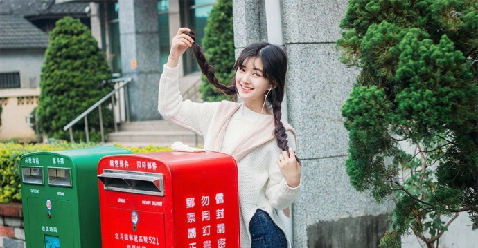 青春无敌皮肤白嫩马尾辫美女清纯图片 9
