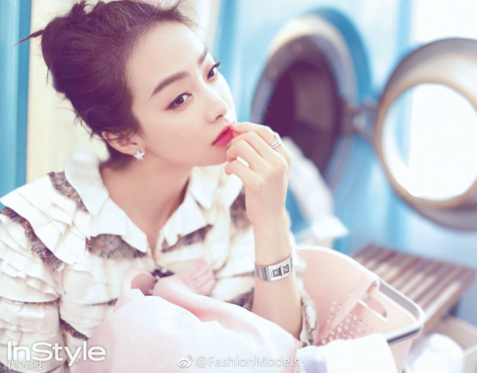 青岛美女明星宋茜《Instyle优家画报》大闹洗衣房 4