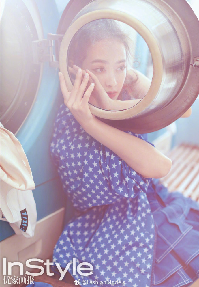 青岛美女明星宋茜《Instyle优家画报》大闹洗衣房 6