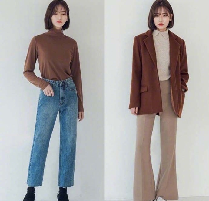 短发妹子的气质淑女装穿衣搭配LOOK