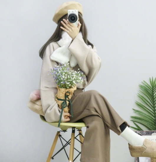 韩式冬日萌搭秒变少女穿衣搭配参考