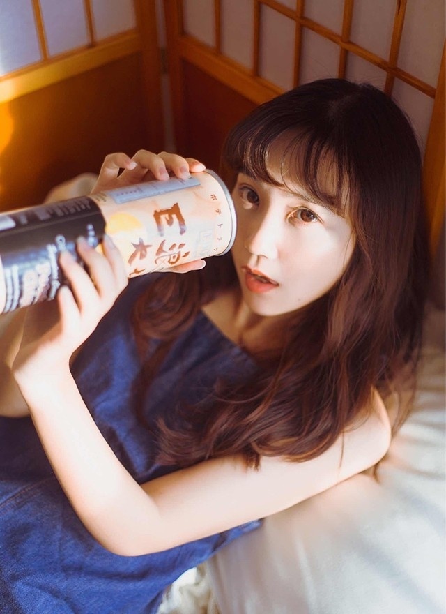 牛仔裙日系清纯美女清新脱俗图片 7