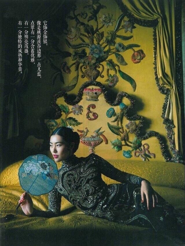 中国风时尚超模刘雯复古风写真 5