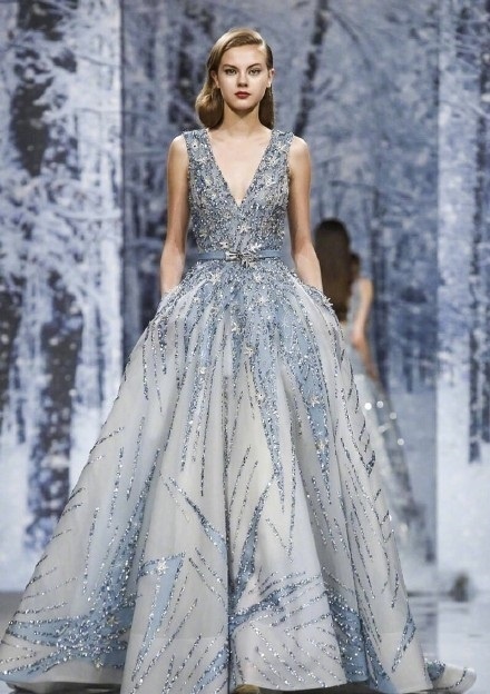 Ziad Nakad Couture FW 2017美到开挂的冰雪女王秀场礼服 8