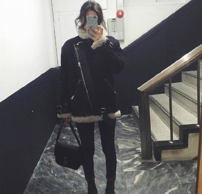 冬季保暖必备单品羽绒服&羊羔毛穿衣搭配风格 9