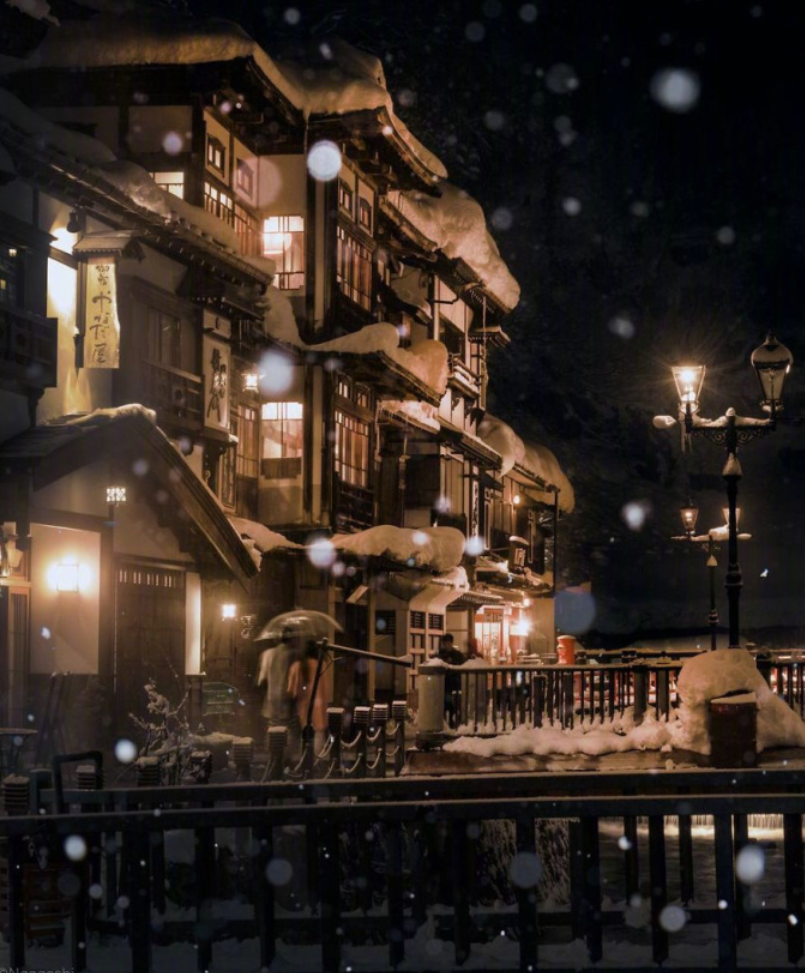 摄影师naagaoshi拍摄的一组日本冬季的雪景有点浪