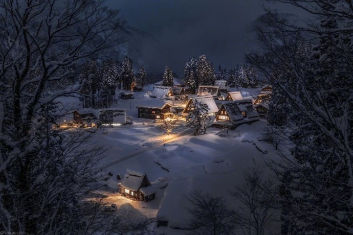 摄影师naagaoshi拍摄的一组日本冬季的雪景有点浪 10