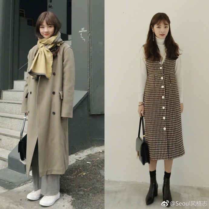 甜美温柔路线的女生穿搭融化冬天的满满少女感
