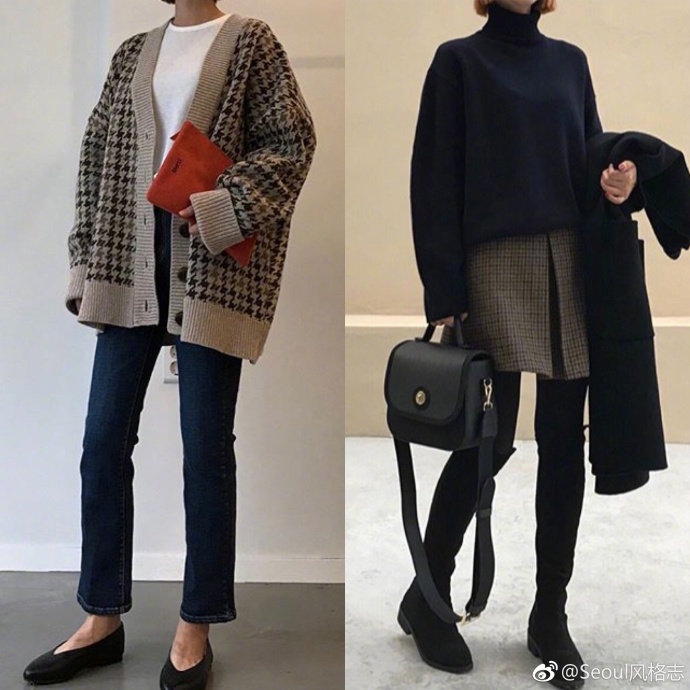 上班族ol时尚又不夸张的休闲穿衣搭配look ​​​