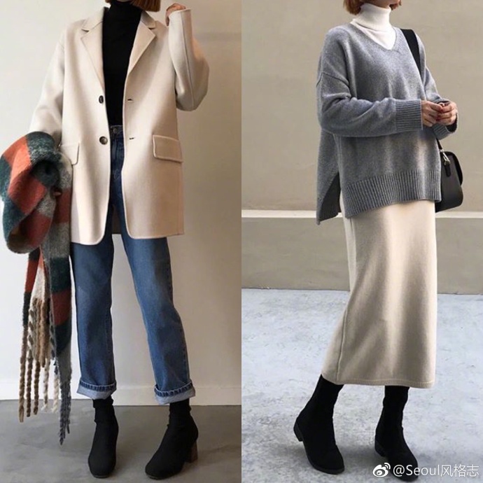 上班族ol时尚又不夸张的休闲穿衣搭配look ​​​ 6