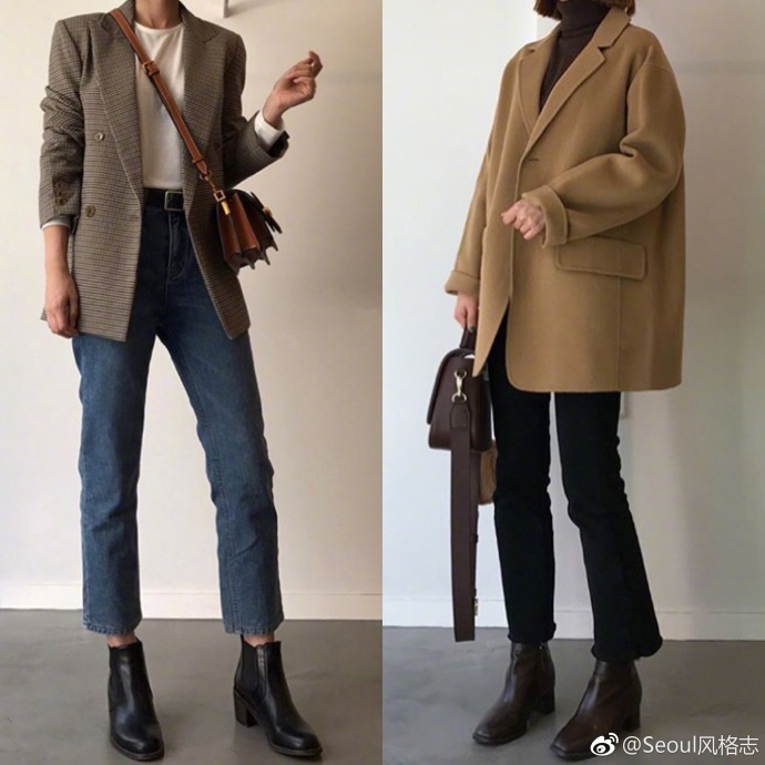 上班族ol时尚又不夸张的休闲穿衣搭配look ​​​