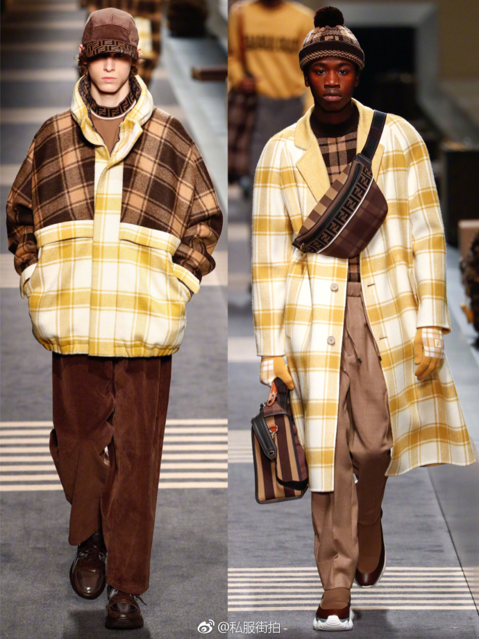 FENDI2018秋冬Collection秀场的欧美男模走秀图片 5